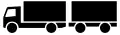 Truck with a trailer