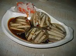 A plate of Sipunculid worm jelly