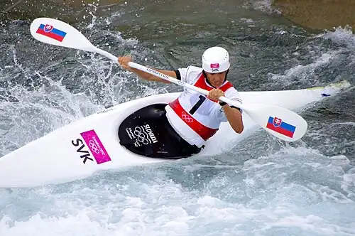 Jana Dukátová in Women's K-1 semifinal