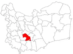 Location in Tulcea County