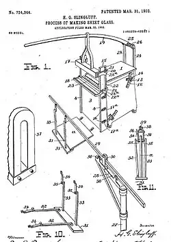 old diagram of a machine from a patent