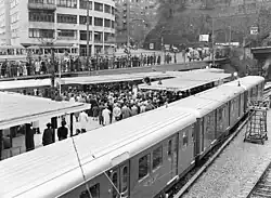 C1 at Slussen for the inauguration of the metro in 1950