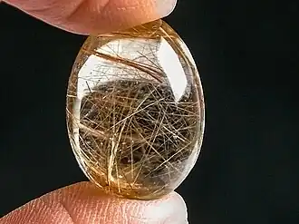 Rutilated quartz sagenite