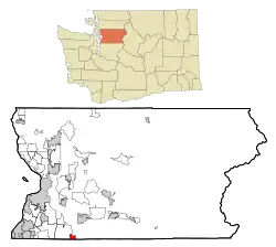 Location of High Bridge, Washington