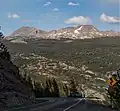 Snowden Peak to left. West aspect, from near Coal Bank Pass
