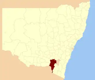 Location in New South Wales