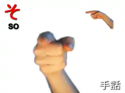 指文字: そ SO