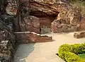 Facade of the second cave.