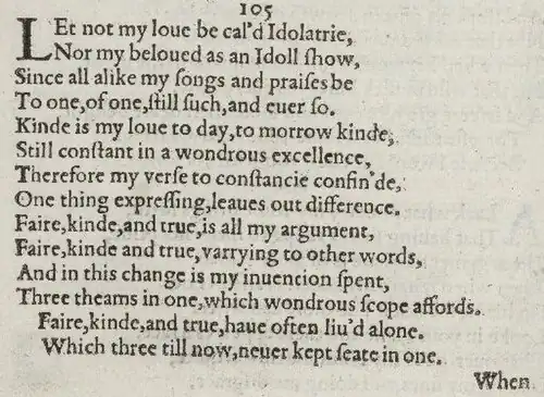 Detail of old-spelling text