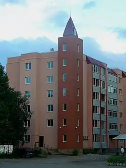 Block of flats in Sosnovo, Priozersk rayon, Leningrad oblast, Russia