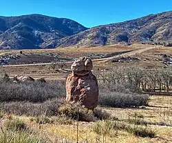 tall red rocks