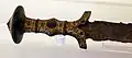 Decorated hilt of an iron sword from the elite tomb of Rivoli Veronese