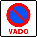 R-308e No parking on driveway