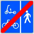 S-44 End of path for pedestrians, bicycles and personal mobility devices