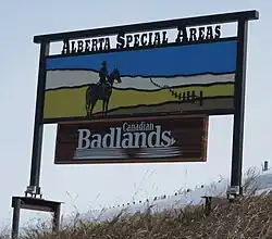 Special Areas boundary sign