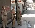 Used by Jammu and Kashmir Police officers in Srinagar
