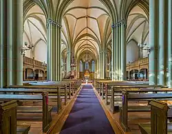 Interior looking west