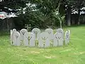 Stones of Gratitude in church yard in Ballyvaughan