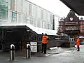 Station entrance prior to new canopy