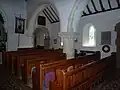 Nave and one aisle of the hall church