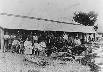 Farm shed at Hawkins Creek, circa 1912
