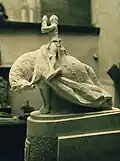 Equestrian statue of Joan of Arc (model for national competition, 1943).