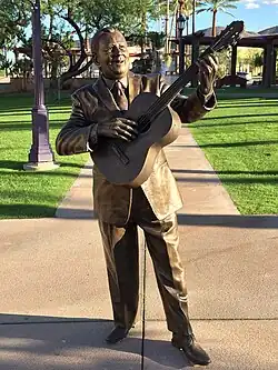 Statue of Guerrero in Cathedral City, California