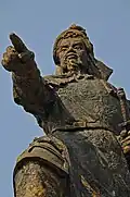 Closer look to statue of Trần Hưng Đạo