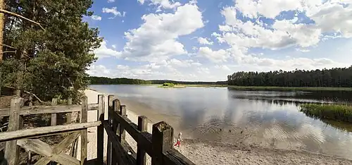 Echo artificial lake in Zwierzyniec