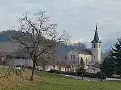 The church in Sainte-Hélène-du-Lac