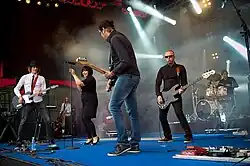 Stella band performing at the Ilosaarirock festival on the 13th of July 2008 in Joensuu, Finland.