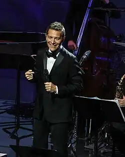 Feinstein performing at Feinstein's/54 Below in New York City, June 2017