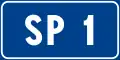 Road marker for provincial roads in Italy