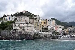 Western part of Minori, on the road to Amalfi