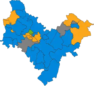 2019 results map