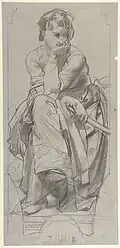 Study for the Muse Thalia at the Metropolitan Museum of Art
