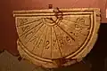 A sundial at the Istanbul Museum marked with Greek numerals