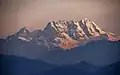 Mankial Sar, which rises to 5,700&nbsp;m (18,600&nbsp;ft)