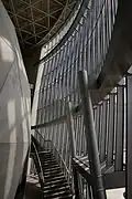 Suntory Museum, showing the staircase and the inside structure