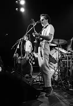 Jeff Calder and Anne Richmond Boston of the Swimming Pool Q's in 1979