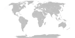 Map indicating locations of Switzerland and Taiwan