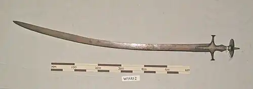 Typical talwar with plain sabre-blade
