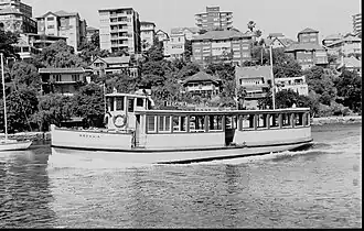 Regalia entering Mosman Bay, circa 1980s