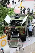 TADTE 2015, Cloud Leopard II M2 prototype with 81mm mortar Prototype