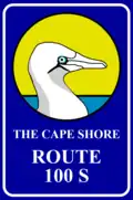 Route 100 marker