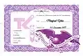 membercard Tätowierkunst e.V. 1977, signed by Heiko Gantenberg, Mia Strothotte