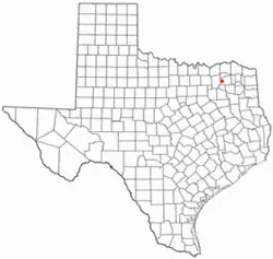 Location of Cumby, Texas