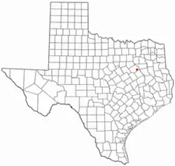 Location of Eureka, Texas