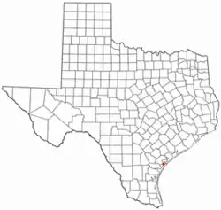 Location of Fulton, Texas