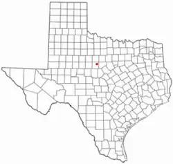 Location of Putnam, Texas